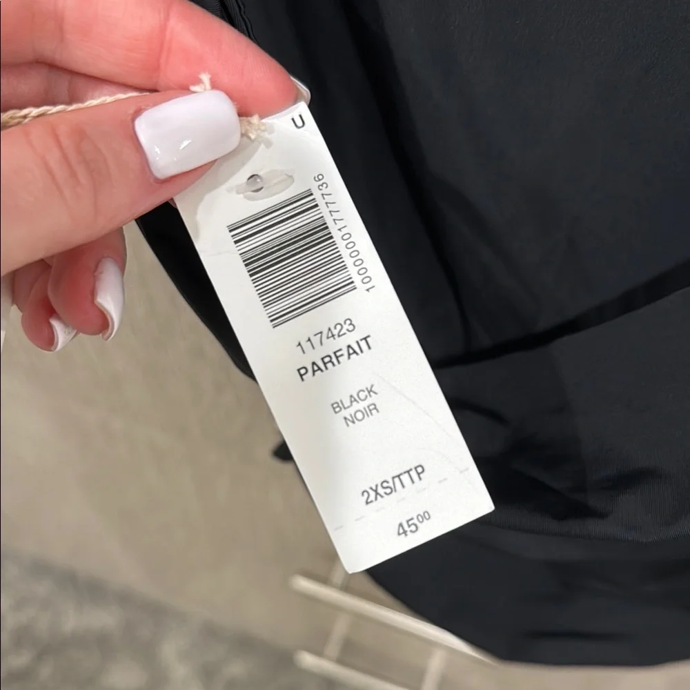 Elegant Black Draped Women's Top - Picture 3 of 5